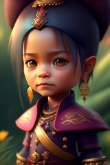 Jhonny Depp super little warrior princess 3D conce
