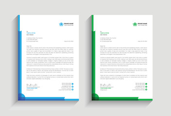 minimal simple creative unique corporate business identity letterhead vector template design