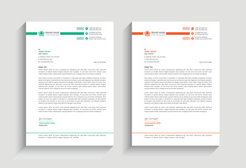 minimal simple creative unique corporate business identity letterhead vector template design