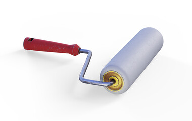 3D Rendering of paint roller