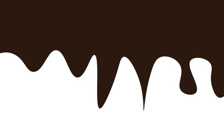Chocolate drops background. Vector illustration.	