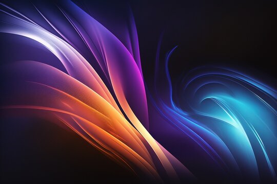 abstract colorful neon background, generative AI