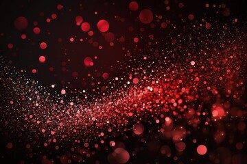 Blurred dark red gradient with glitter for gift cards. generative AI - obrazy, fototapety, plakaty