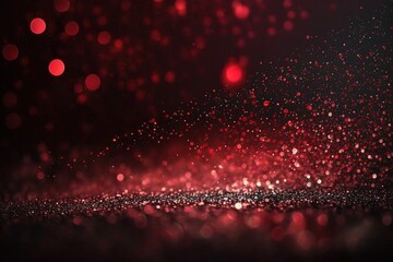 Blurred dark red gradient with glitter for gift cards. generative AI