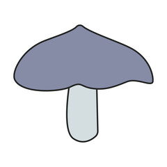 Amanita vector icon. Color vector icon isolated on white background amanita.