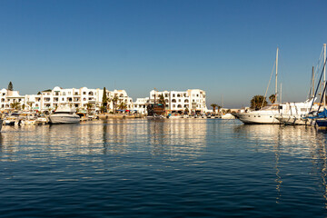 boats in the harbor