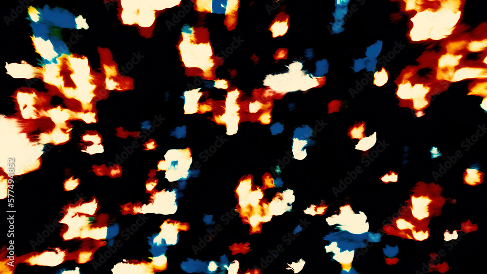 Aufkleber colorful square shimmer on black background. motion. background with ripple effect of liquid surface