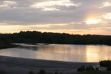 sunrise over the river