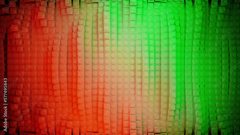Poster colorful lines move with wave hypnotic effect. design. stripes with dots move in 3d waves. 3d stripe