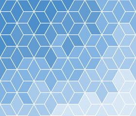 seamless geometric pattern in blue tones 