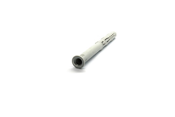 Gray dowel on a white background