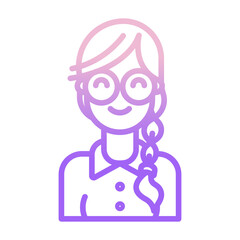 Obraz premium Girl avatar icon