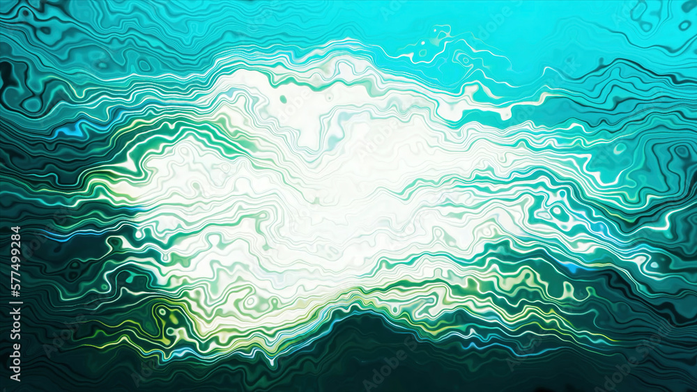 Poster abstract background of electric vibrations with curved lines in flow. motion. tv noise effect with c