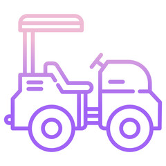 Mini road roller icon