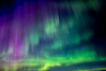Northern lights , abstract natural background in north of Sweden.