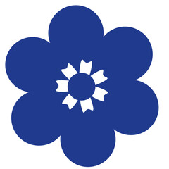 Flower Shape flat illustration