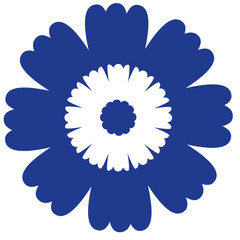 Flower shape illustration