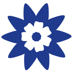 Obraz premium Flower Shape flat illustration