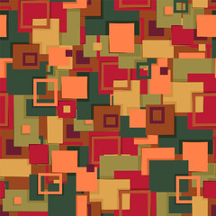 seamless abstract wallpaper with a bright pattern of multicolored rectangles. geometric endless pattern