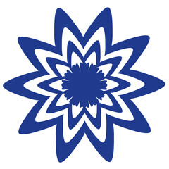 Flower Shape flat illustration