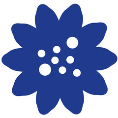 Flower Shape flat illustration