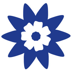 Flower Shape flat illustration