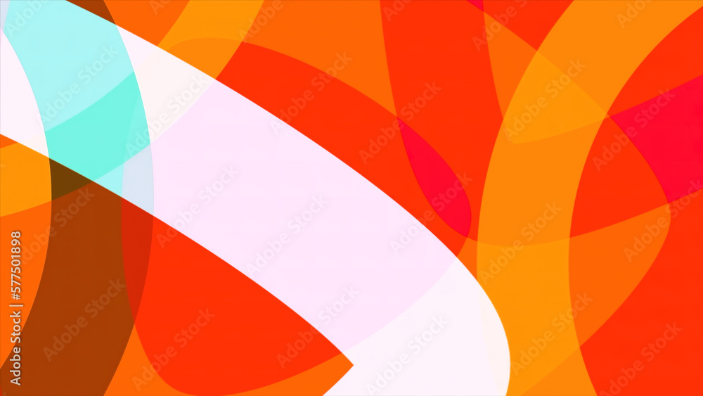 Poster bright geometric lines in animation. motion. colorful figures move in layers on animated background.
