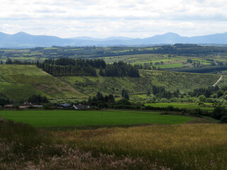 Obraz premium View of the Kerry mountains from Taur - County Cork - Ireland