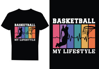 Basketball t-shirt design 