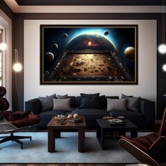 Contemporary Interior Design with Cozy Furniture