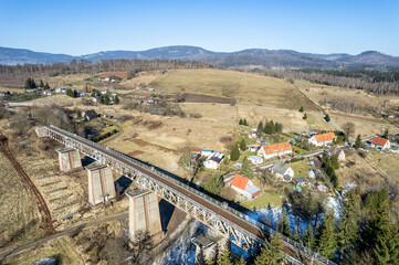 Most Nowa Ruda Zatorze. Linia kolejowa nr 286. © Tomasz Warszewski