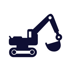 construction excavator icon