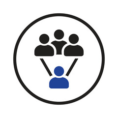 business meeting icon vector