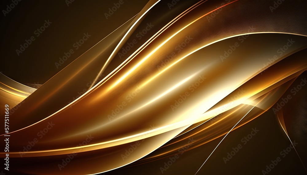 Poster a brown and gold abstract background with a black background and a white and yellow stripe on the bo