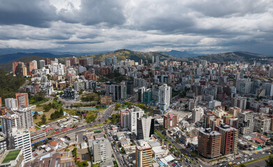 Fotografía de Dron Quito, Ecuador Sector Norte de la Ciudad con vista al sector de la González...