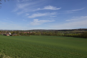 Fototapeta na wymiar Landschaft in Himmighausen bei Bad Driburg