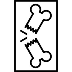 Broken Bone Icon