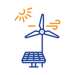 turbine, wind power renewable power energy icon