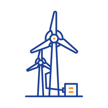 recommend clip art: Turbine, eolic, Wind power energy icon