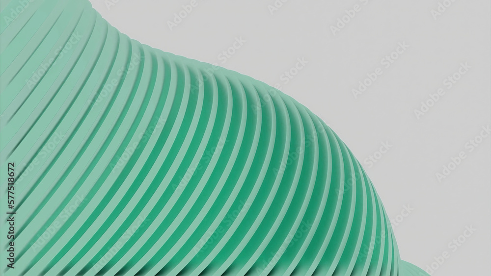 Aufkleber white background with volumetric spring. design. an animated red and green spring that moves apart i