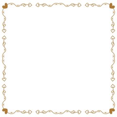 Artistic square border and frame