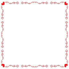 Artistic square border and frame