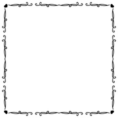 Artistic square border and frame