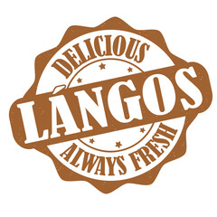 Langos label or stamp