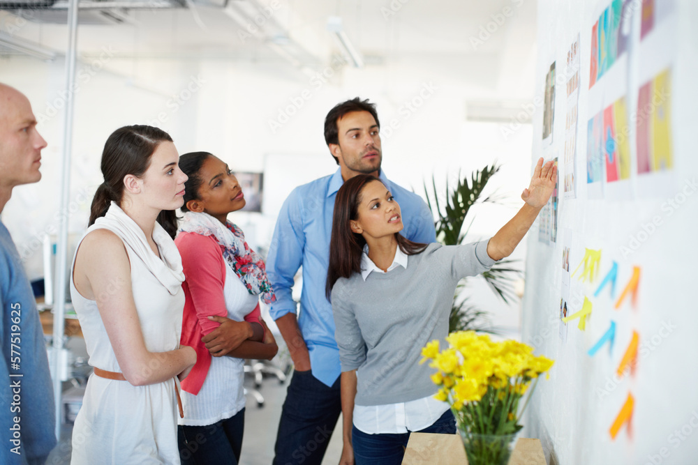 Poster theres no better work than teamwork. shot of a group of casually dressed businesspeople in the offic