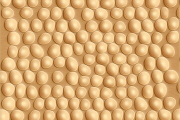 Abstract brown bean like bubbles background, Generative AI