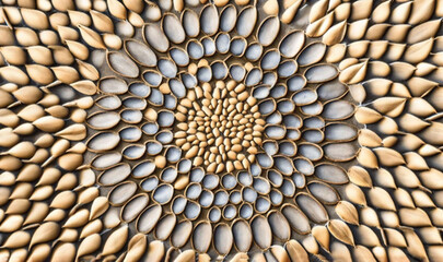  a close up of a flower with a black border around it.  generative ai