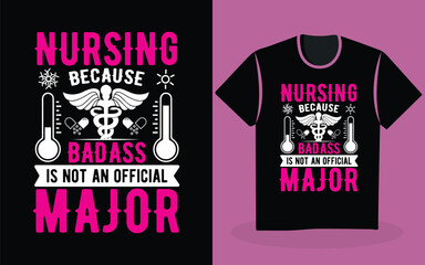 Nurse lettering typographic quotes t-shirt design