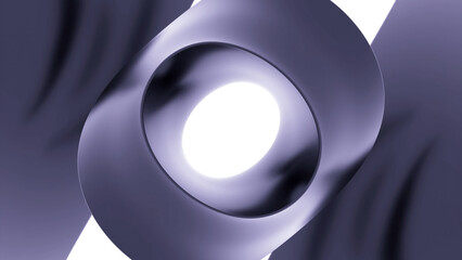 White background. Design. Animated blue and purple circles that expand and contract back.