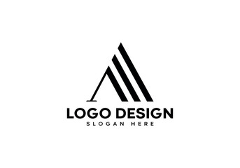 AA letter logo design on luxury background. AA monogram initials letter logo concept. AA letter icon design. AA elegant and Professional black letter icon on white background.